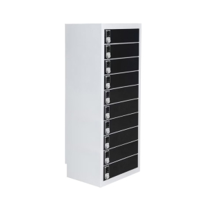 Charging locker BR10DCS Black for 30 mobile devices - USB ports & sockets - digital code locks