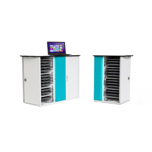 Zioxi oplaadkast voor 32 laptops tot 16 inch - Opladen via USB-C - CHRGCUC-LS-32-K - sleutelslot