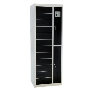 Laptop & Tablet charging locker BR12PSLZ - 12 Compartments - Power Outlet & USB - RFID