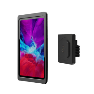 Soporte de pared magnético para iPad Pro de 12,9 pulgadas de 3/4/5/6ª generación - función de carga inalámbrica - negro