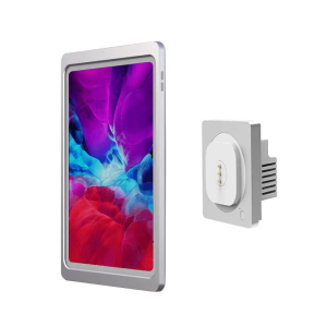 Soporte magnético de pared para tableta 2024 iPad Air 13 pulgadas - función de carga inalámbrica - gris