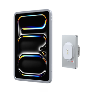 Soporte magnético de pared para tableta 2024 iPad Pro 11 pulgadas (M4) - función de carga inalámbrica - gris