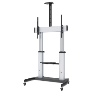 Aluminium Heavy-Duty In hoogte verstelbare multimedia TV trolley - 60 tot 100 inch