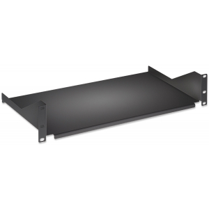 Estantería voladiza 2U 19 pulgadas - 400 mm de profundidad - capacidad de carga hasta 25 kg - negro