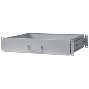 Cassetto di stoccaggio 2U profondo 350 mm per rack da 19" - grigio