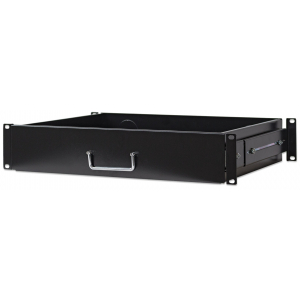 Cassetto di stoccaggio 2U profondo 350 mm per rack da 19" - nero