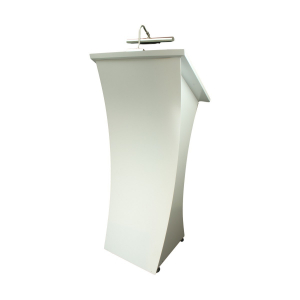 Neptune wooden lectern - white