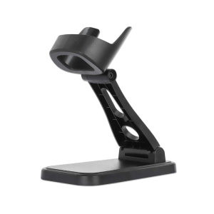 Adjustable barcode scanner stand - black