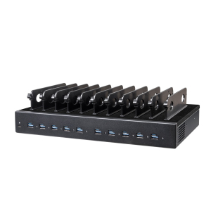 Estación de carga de 10 puertos Dual Charge USB-A/USB-C 1000W - negro