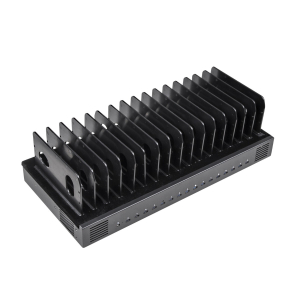 16 port USB-C 1000W charging station - black