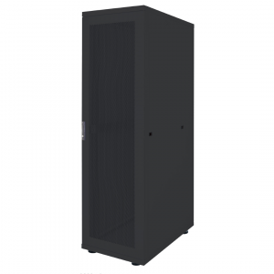 Basic 19 inch serverkast MHT243 met geperforeerde deur - 42U - 1000 (D) x 600 (W) x 2033 (H) - flatpack - zwart