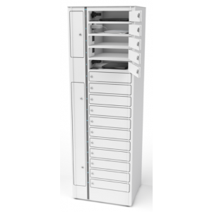 Zioxi Volt BYOD Laadlocker VLS1-16S-M-K voor 16 apparaten tot 17 inch - sleutelslot – stekkerblok