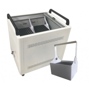 Tablet loading trolley P-TEC T32-B top loader with baskets for 32 tablets up to 11 inches