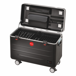 Parat case TC20 TwinCharge with 20 USB-C charging cables charging cart for 20 tablets up to 12.9 inch - black