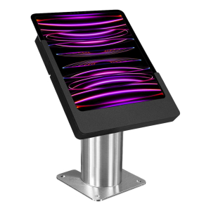Domo Slide bordstativ til iPad 10,9 og 11 tommer - sort/rustfrit stål