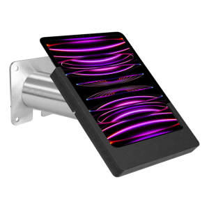 Soporte de pared Domo Slide para iPad de 10,9 y 11 pulgadas - negro/acero inoxidable
