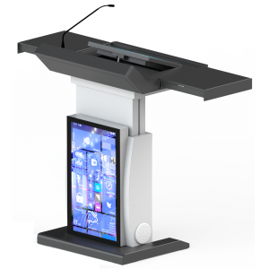 Height adjustable digital lectern Rome