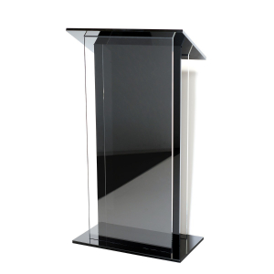 Acrylic lectern Roslin – black