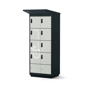 E-bike Akku Ladeschrank mit 8 Fächern - Außeneinsatz - digitales Codeschloss