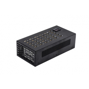 30 Ports USB-A 10W Desktop-Ladehub - LED-Anzeigen