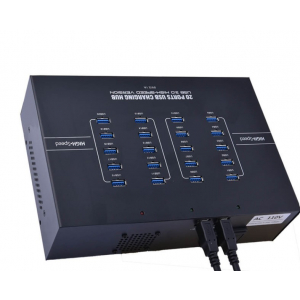 20 porte USB-A USB 3.0 USB 3.0 12W opladnings- og synkroniseringshub