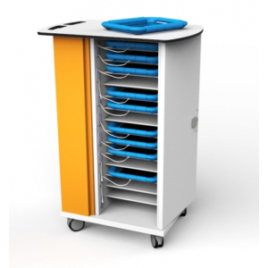 iPad onView smartControl oplaadtrolley CHRGT-GC-15-K-O3 voor 15 iPads in grote hoezen - sleutelslot