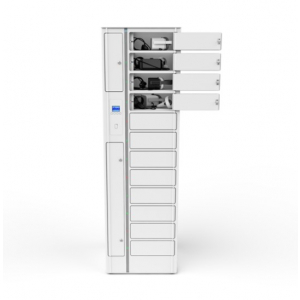 Armadietto di ricarica per cuffie VR Volt 1:1 USB-C VVR1-12S-UAC-O per 12 cuffie e controller VR - Blocco RFID + controllo Web