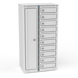 Smartphone Volt 1:1 USB-A charging locker VSP1-10S-UA-K-G% including 3-in-1 cables for 10 smartphones - key lock