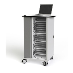 Zioxi USB-C charging cart for 16 Chromebooks and Mobile devices to 14 inch - key lock