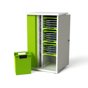 iPad charging and synchronization cabinet with baskets SYNCC-TBB-16-K for 16 iPad & tablets - key lock