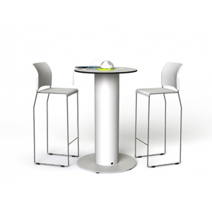 Oplaadbare Circulaire hubTafel4 - 80 cm diameter - 2 stopcontacten / 1x USB-A / 1x USB-C - 1200 Wh batterij capaciteit