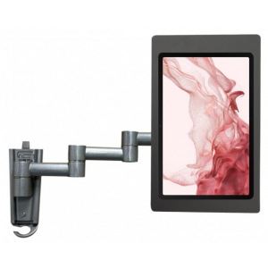 Flexible tablet wall holder 345 mm Fino for Samsung Galaxy Tab S8 & S9 14.6 - black