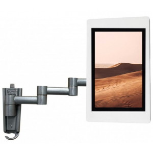 Fleksibel vægholder til tablet 345 mm Fino til Microsoft Surface Go - hvid