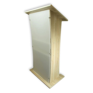 Acrylic-wood lectern Shenzhen - oak colour