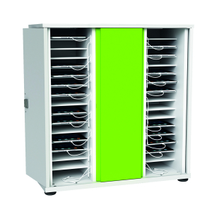 Charge & Sync cabinet Zioxi SYNCC-TB-32-C for 32 iPads up to 11 inches - digital code lock