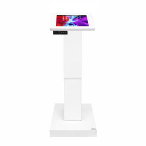 Electronically height adjustable iPad floor stand Suegiu for iPad Pro 12.9 (1st / 2nd generation) - white