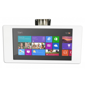 Tablet wall mount Fino for Microsoft Surface Pro 12.3 - white/stainless steel