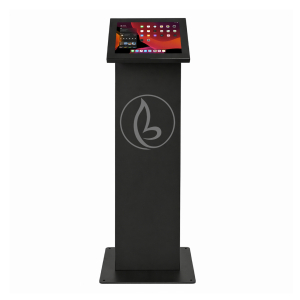 Supporto da pavimento con display Securo L per tablet da 12-13 pollici - Nero