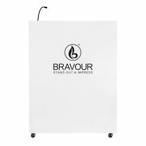 Plast/träpulpet Zeus - vit