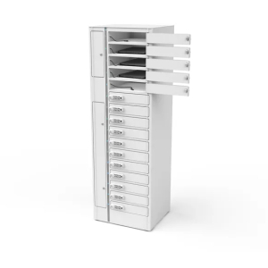 Zioxi Volt 1:1 charging locker for 16 laptops up to 17 inches – power plugs – key lock