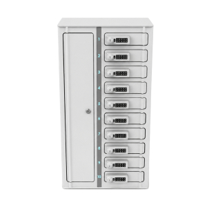 Zioxi Volt bay smartphone charging locker VSP1-10S-M-C-G for 10 smartphones up to 7 inches - digital code lock - power strip