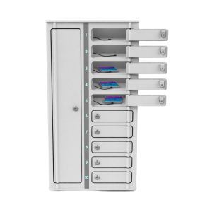 Zioxi Volt smartphone charging locker VSP1-10S-M-K for 10 smartphones up to 7 inches - key lock - power block