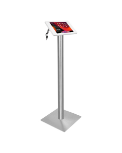 Tablet Bodenständer Fino für HP ElitePad 1000 G2 - weiß/Edelstahl 