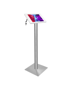 Tablet floor stand Fino for Samsung Galaxy Tab S8 & S9 Ultra 14.6 inch tablet - white/RVS