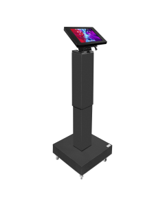 Soporte de suelo electrónico regulable en altura Suegiu para iPad 9.7 - negro 