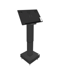 Height adjustable lectern Leggio - black