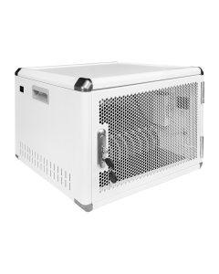 Armario de carga BRV12v2T para 12 tablets o portátiles hasta 16 pulgadas - con temporizador - blanco