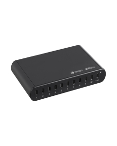 250W 10-port USB-C fast charging station