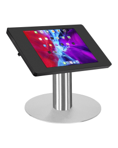 Supporto da tavolo per tablet Fino per Samsung Galaxy Tab A9+ 11 pollici 2023 - acciaio inox/nero
