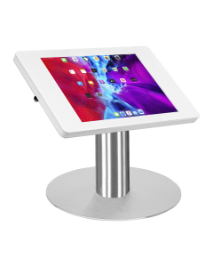 Tablet desk stand Fino for Samsung Galaxy Tab A9 8.7 inch 2023 - stainless steel/white